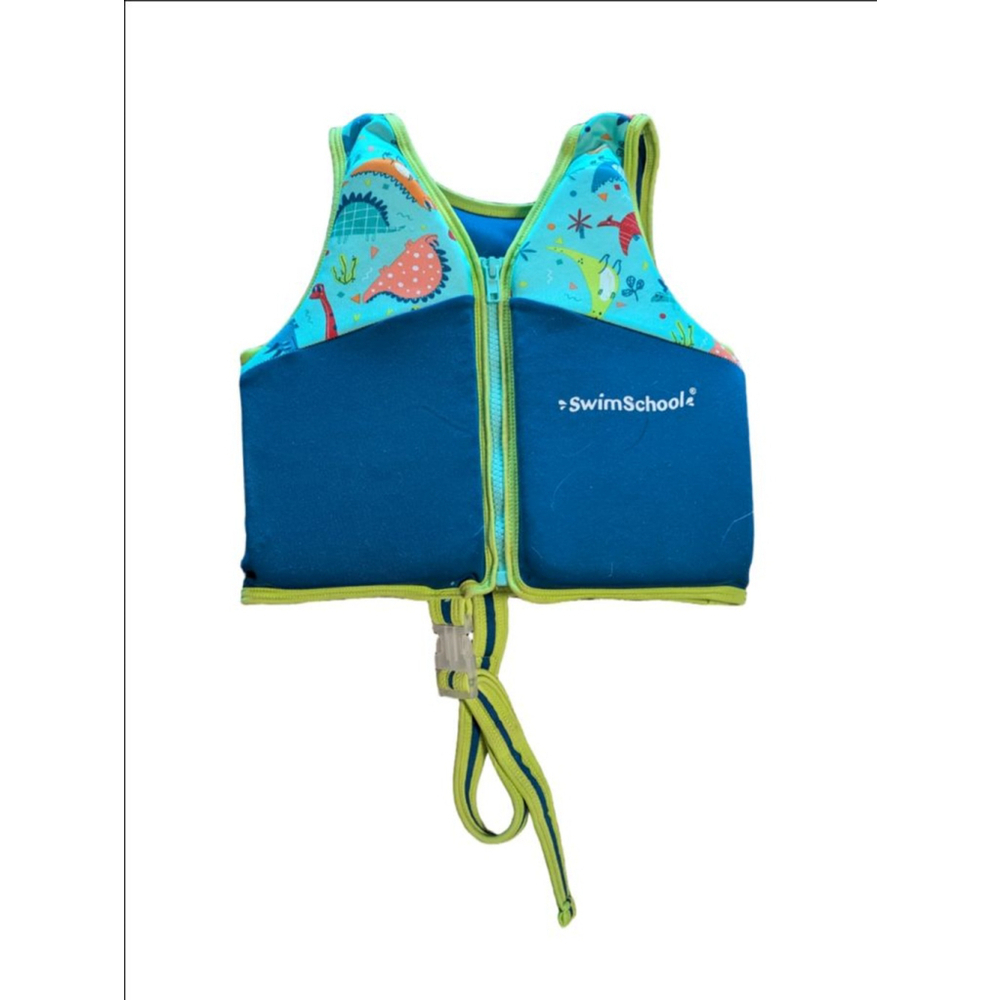 Boys SwimSchool Swim Vest 4T Blue Green Only Worn A Few Times